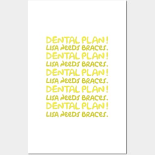 The Simpsons - Dental Plan! Lisa Needs Braces. Posters and Art